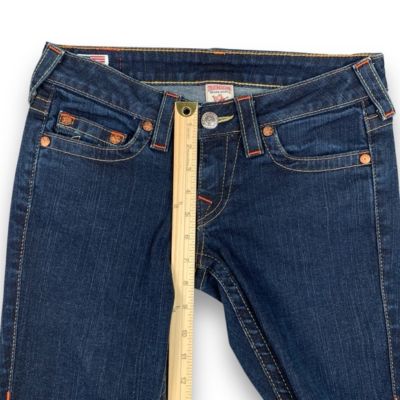 True Religion STELLA Jeans Size 27 Skinny‎ Low Rise Blue Denim (Actual 30x31) - Picture 13 of 15